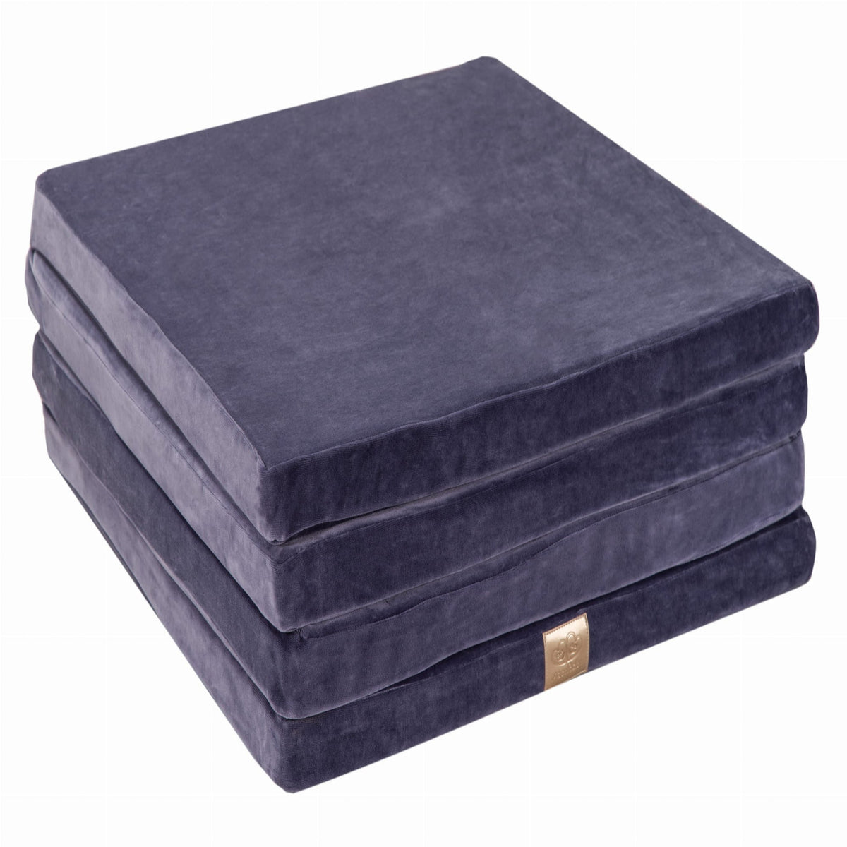 Play Mat for Kids - Square Light Grey Velvet