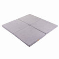 Square Light Grey Velvet