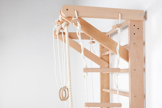 SPORT Holz-Wandsprossen mit Zubehör