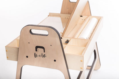 Adjustable Children Montessori Table and Chair Set Julle - Mint Green