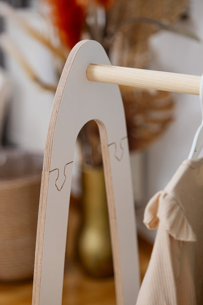 Arched Clothing Rack For Children - Large White