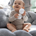 Baby Nest & Play Mat With Crib Bumper Braid - Grey