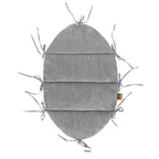 Baby Nest With Braided Bumper - Grey