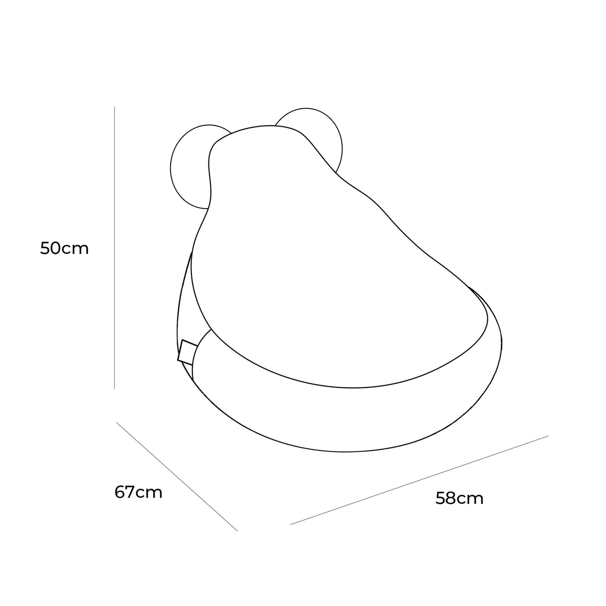 Bean Bag for Kids - Sako Bag Teddy | Leopard