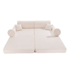 Large Modular Sofa for Kids - Premium Boucle, White