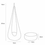 Cocoon Swing for Kids - Churros Olive Sage Green