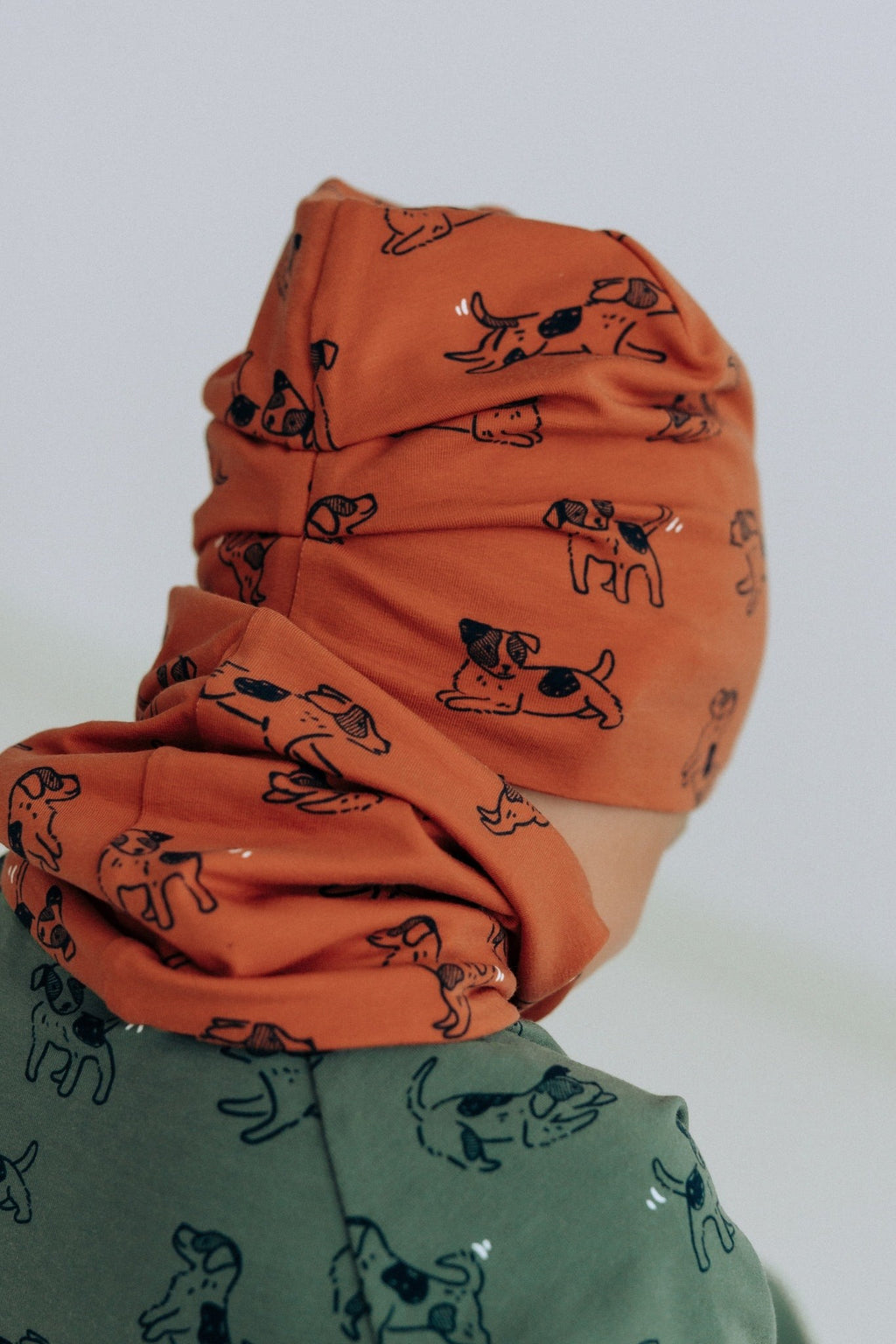 Cotton Beanie Hat With Folds DARGO - Copper Dogs