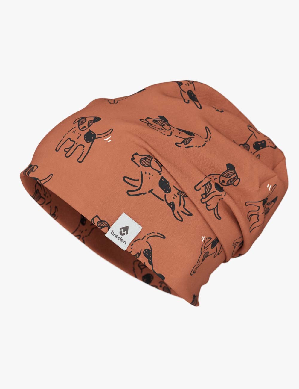 Cotton Beanie Hat With Folds DARGO - Copper Dogs