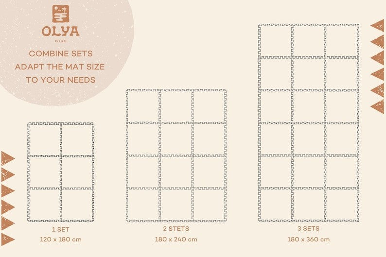 Foam Puzzle Playmat - Spots Cashmere