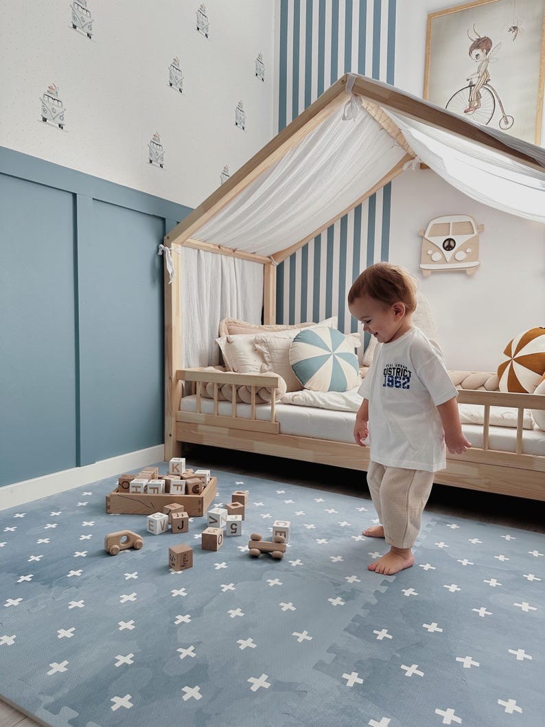 Foam Puzzle Playmat - Cross Azure