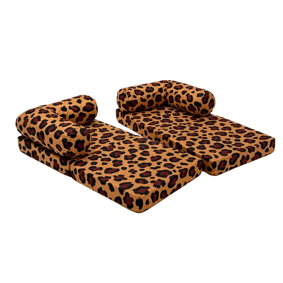 HoneyHug Soft Modular Sofa for Children – Leopard