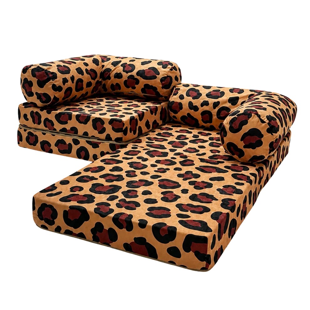 HoneyHug Soft Modular Sofa for Children – Leopard