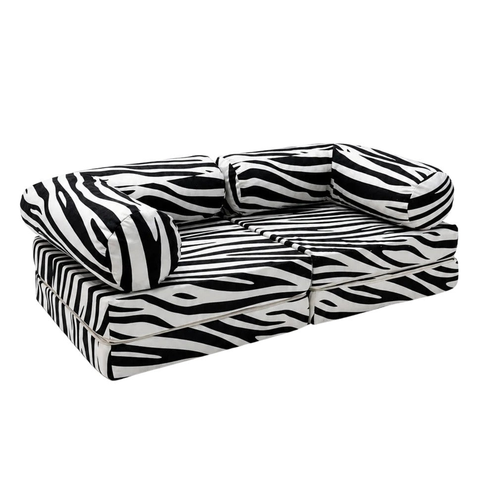 HoneyHug Soft Modular Sofa for Children – Zebra