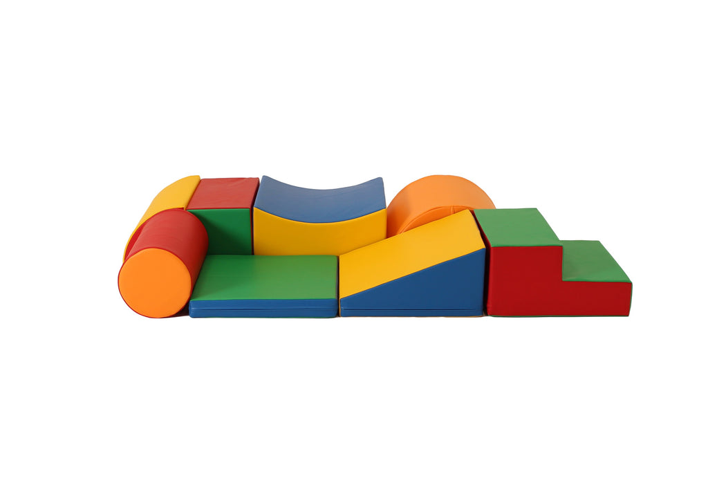 Soft Play 8 Foam Block Set - Multicolor Adventurer