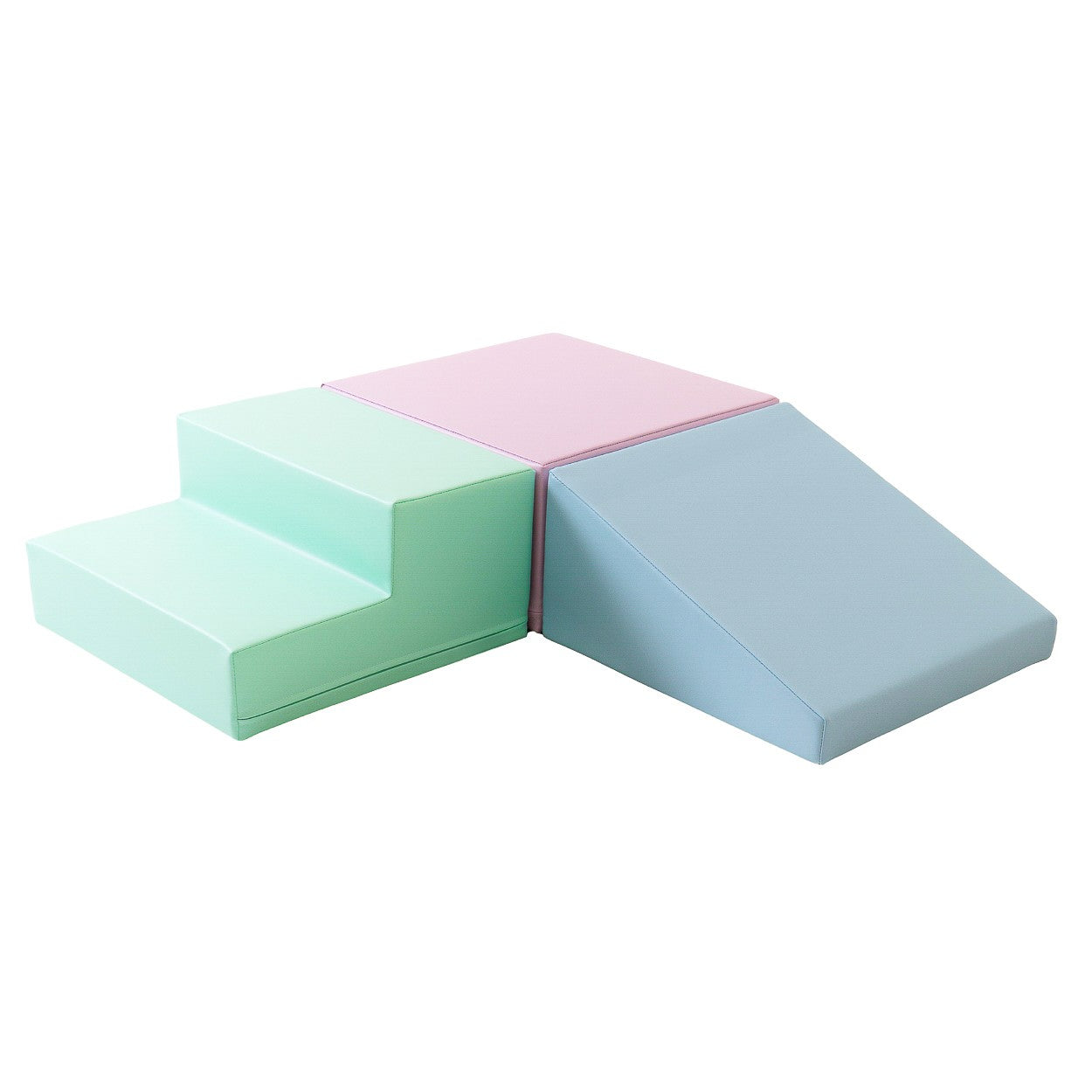 Soft Play 3 Foam Block Set - Soft Pastel Mini Climbie
