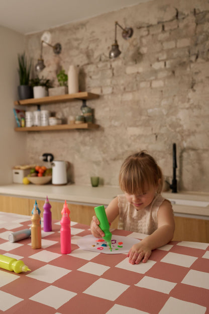Kids Mealtime Floor Mat, Non-Slip & Waterproof - Chess Terra