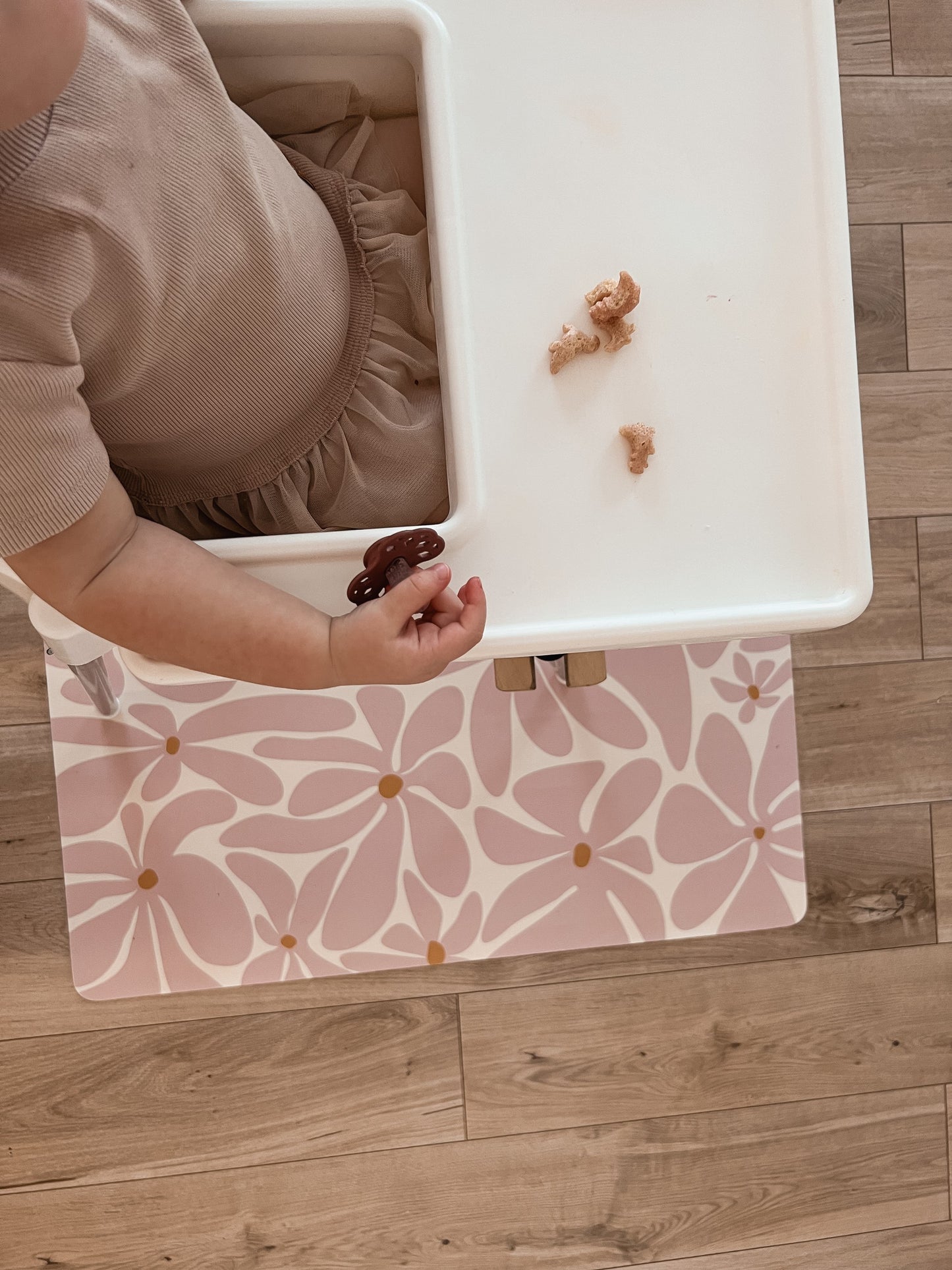 Kids Mealtime Floor Mat, Non-Slip & Waterproof - Daisy Sun