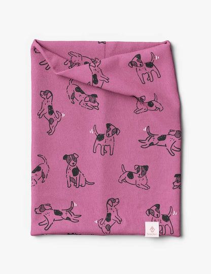 Kids Neck Tube For Autumn And Spring TOBIAS - Pink Dogs
