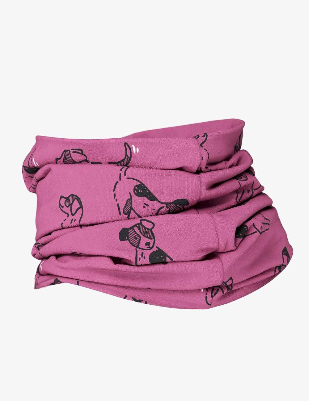 Kids Neck Tube For Autumn And Spring TOBIAS - Pink Dogs