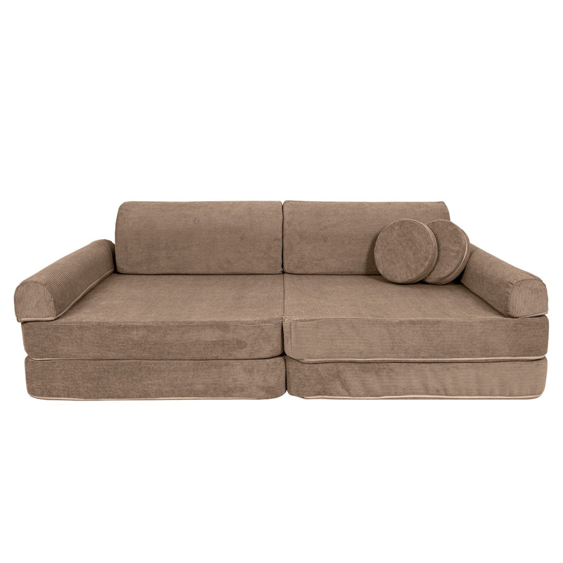 Large Modular Sofa for Kids - Slimcord Corduroy Brown