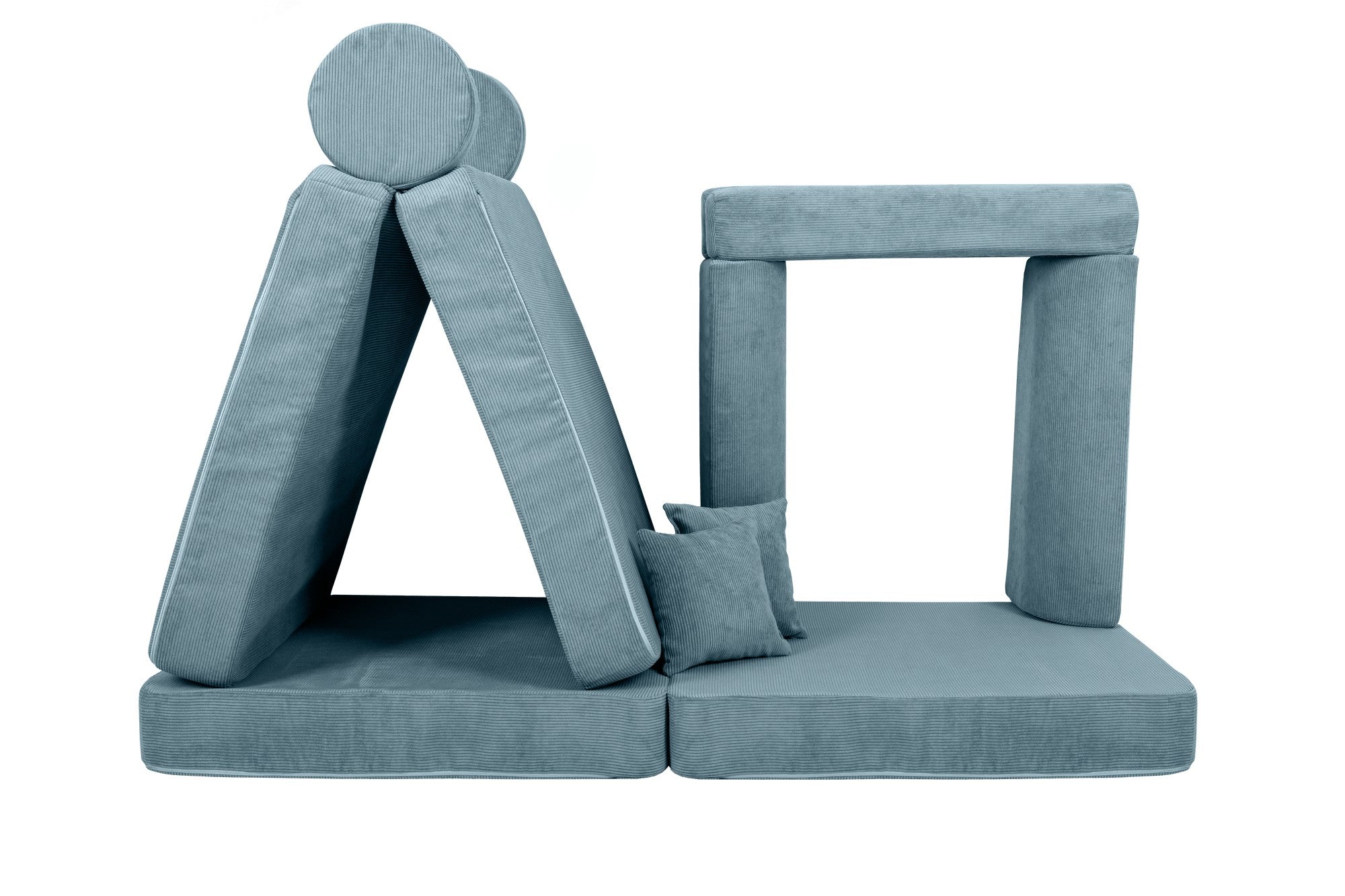 Large Modular Sofa for Kids - Slimcord Corduroy Turquise