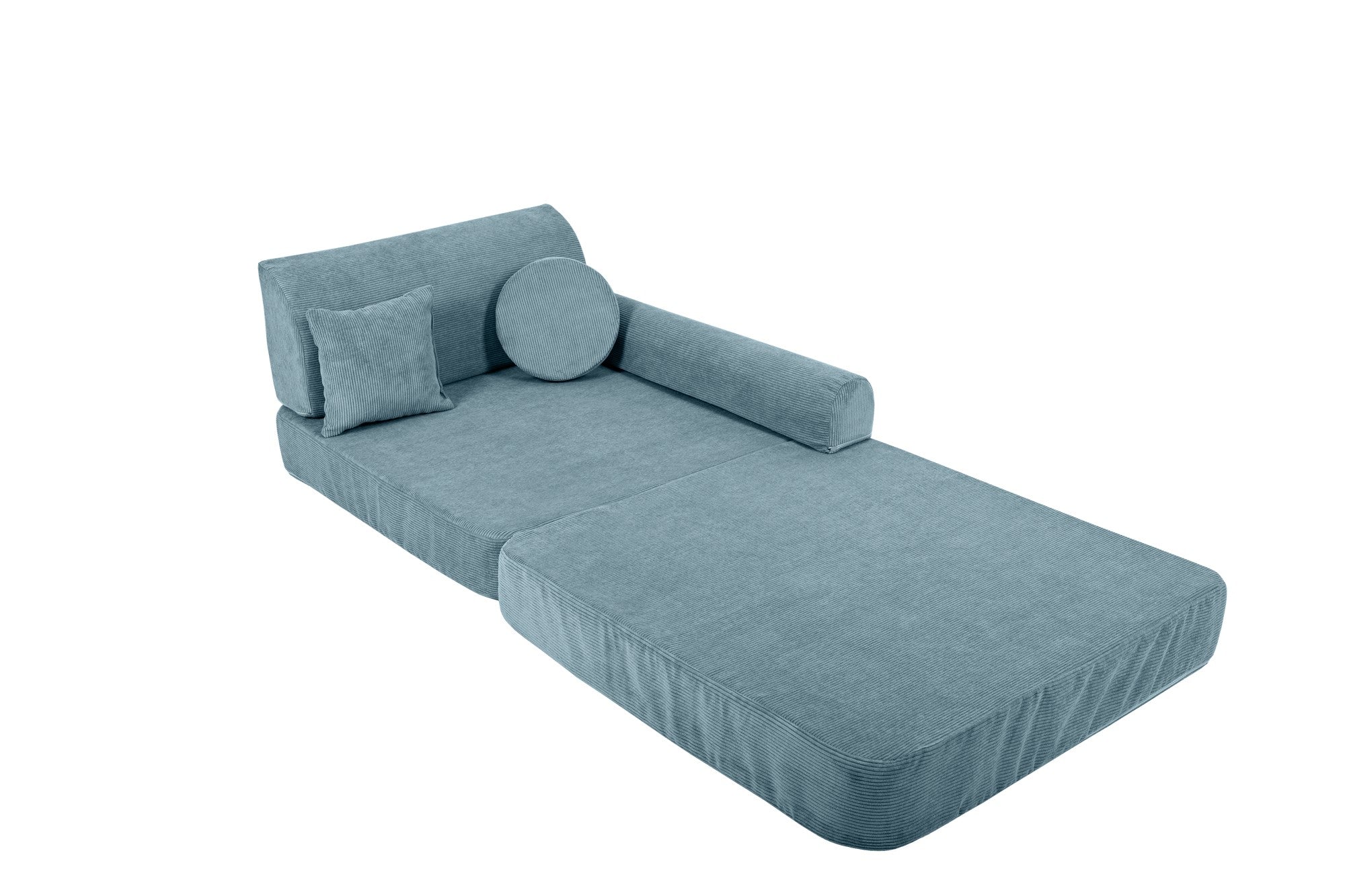 Large Modular Sofa for Kids - Slimcord Corduroy Turquise