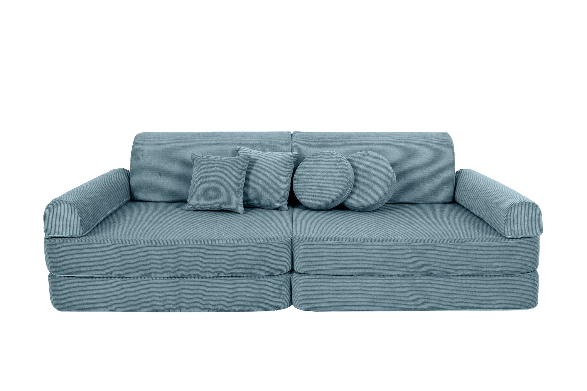 Large Modular Sofa for Kids - Slimcord Corduroy Turquise