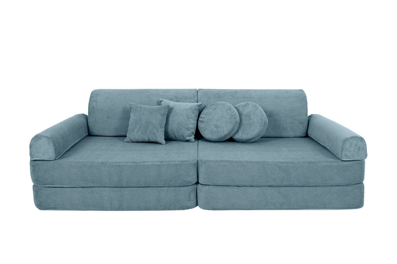 Large Modular Sofa for Kids - Slimcord Corduroy Turquise