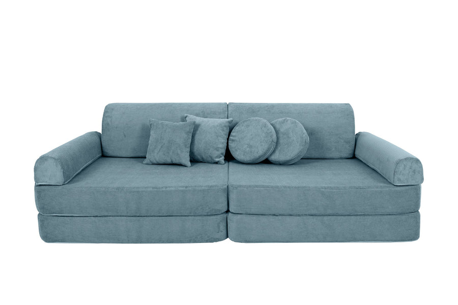 Large Modular Sofa for Kids - Slimcord Corduroy Turquise