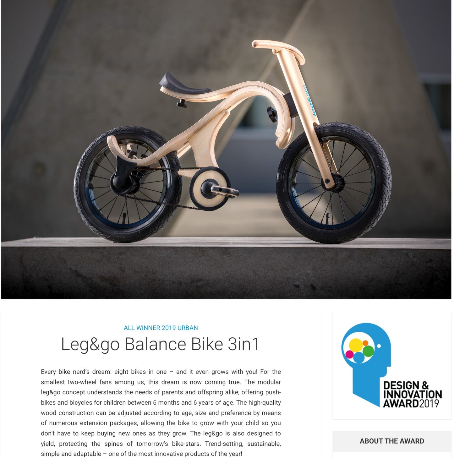leg&go Balance Bike 3in1