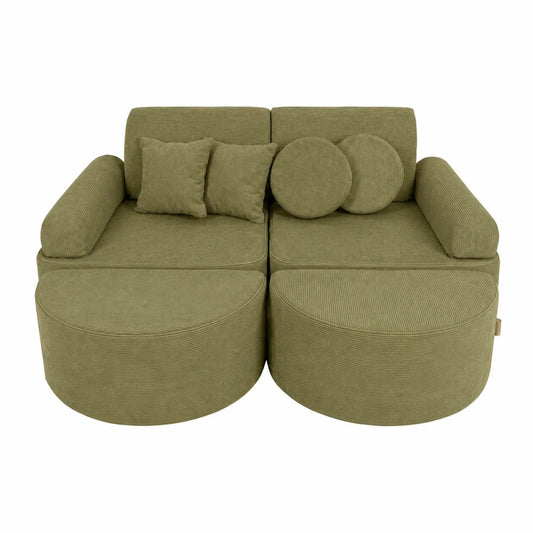 Medium Modular Sofa for Kids - Slimcord Lime Plus