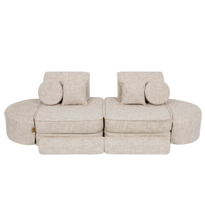 Medium Modular Sofa for Kids - Tangle Marshmallow Beige Plus