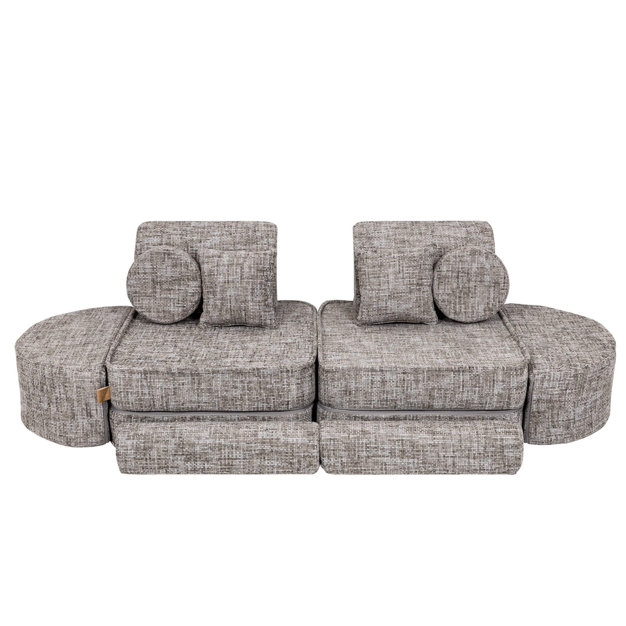 Medium Modular Sofa for Kids - Tangle Moon Grey Plus