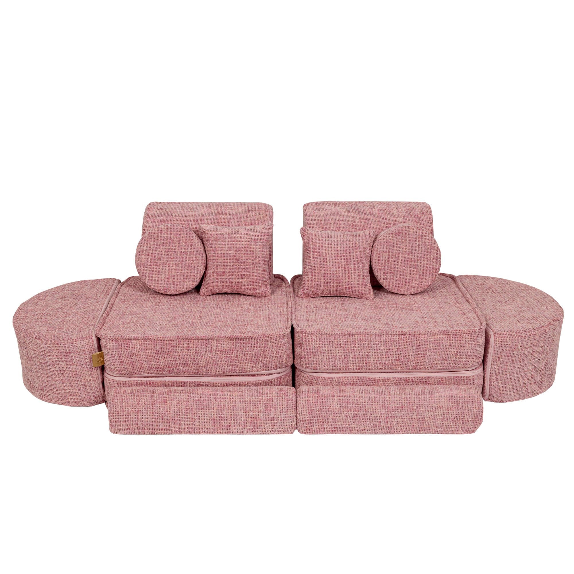Medium Modular Sofa for Kids - Tangle Bubblegum Pink Plus