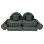 Medium Modular Sofa for Kids - Churros Forest Green Plus