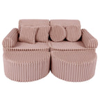 Medium Modular Sofa for Kids - Churros Pink Plus