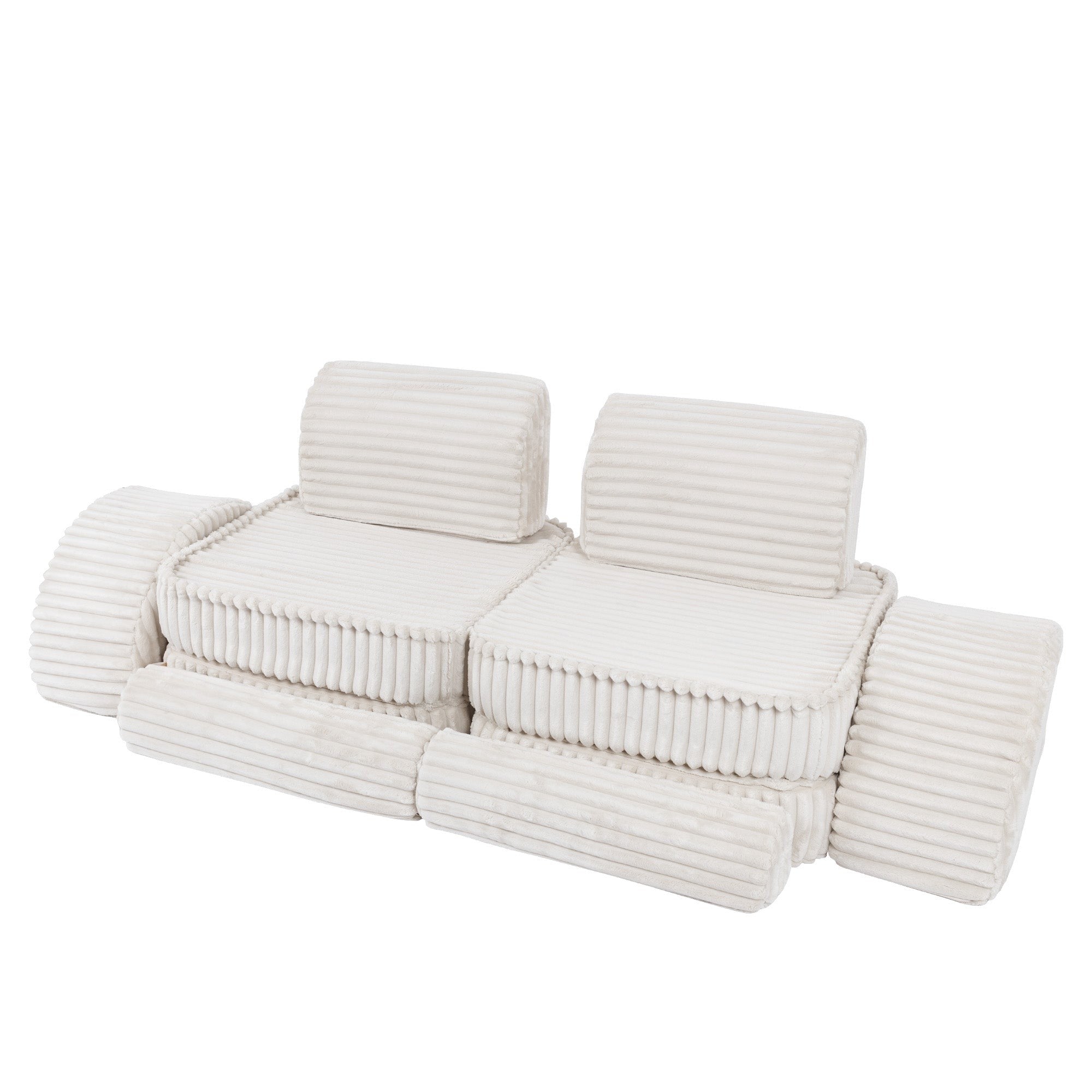 Medium Modular Sofa for Kids - Churros White Plus