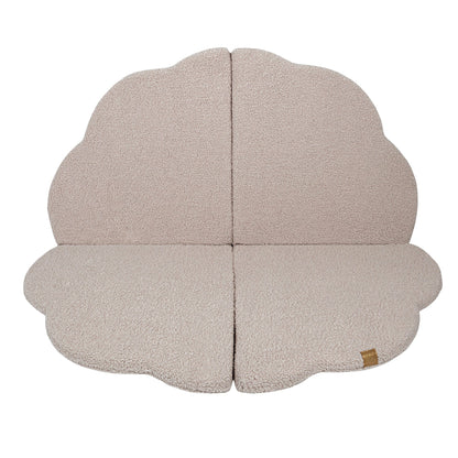 Play Mat for Kids - Cloud Shaped Bearly Light Grey
