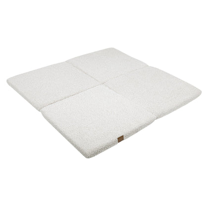 Play Mat for Kids - Square Bearly White