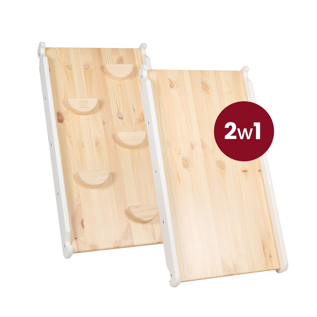 Climbing Triangle With Slide and Climbing Frame - White