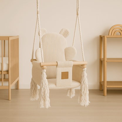 Indoor Baby Swing - Pink Powder
