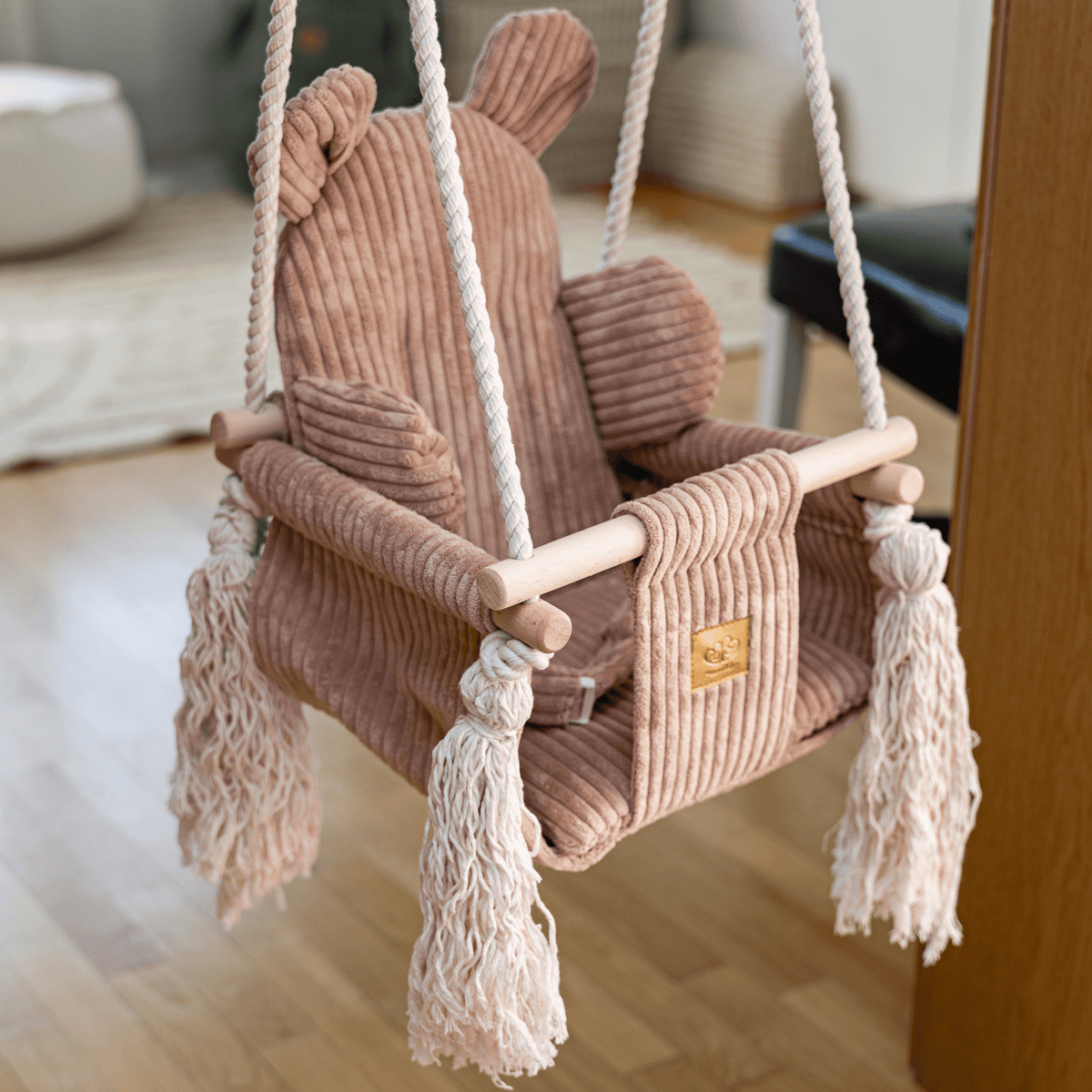 Indoor Baby Swing - Olive Green