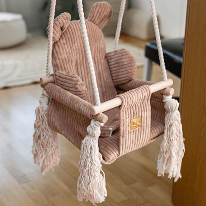 Indoor Baby Swing - Olive Green