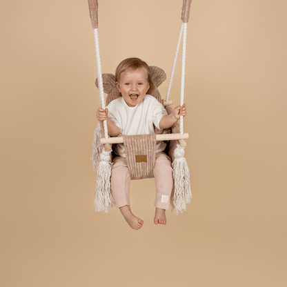 Indoor Baby Swing - Pink Powder