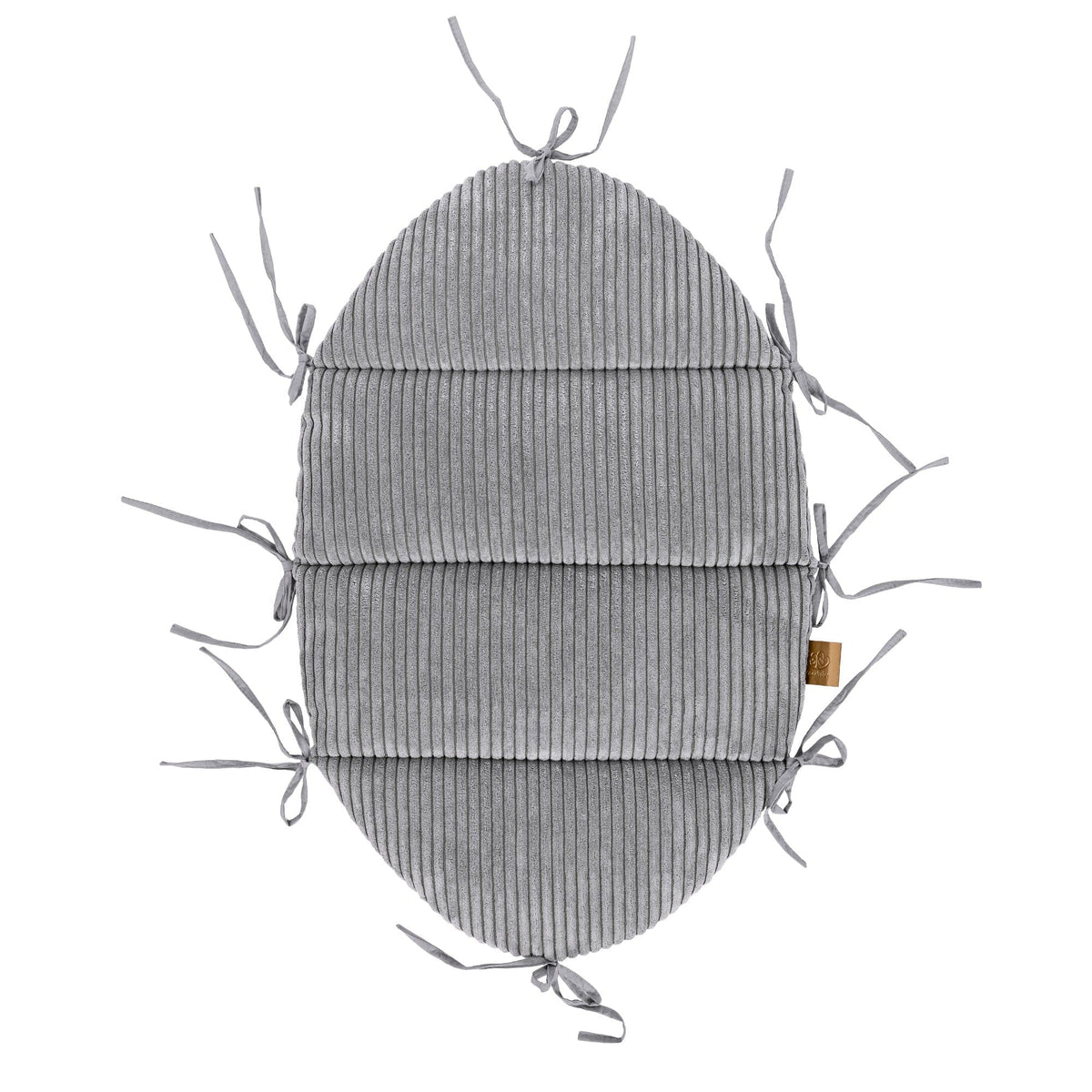 Baby Nest With Braided Bumper - Vanilla
