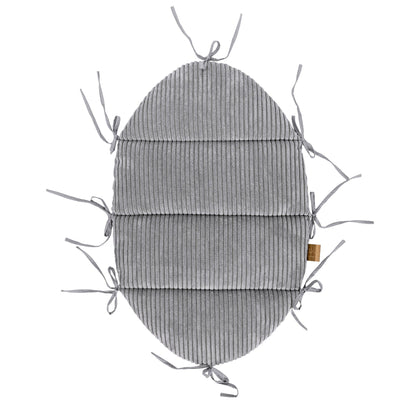 Baby Nest With Braided Bumper - Vanilla