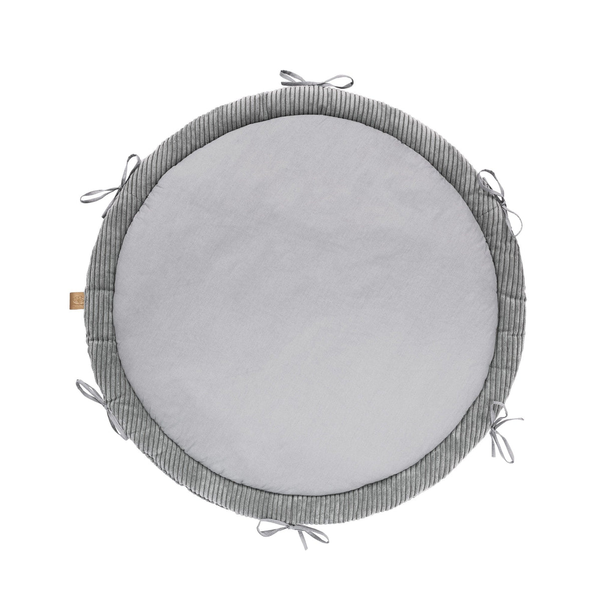 Baby Nest & Play Mat With Crib Bumper Braid - Ecru