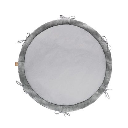 Baby Nest & Play Mat With Crib Bumper Braid - Ecru