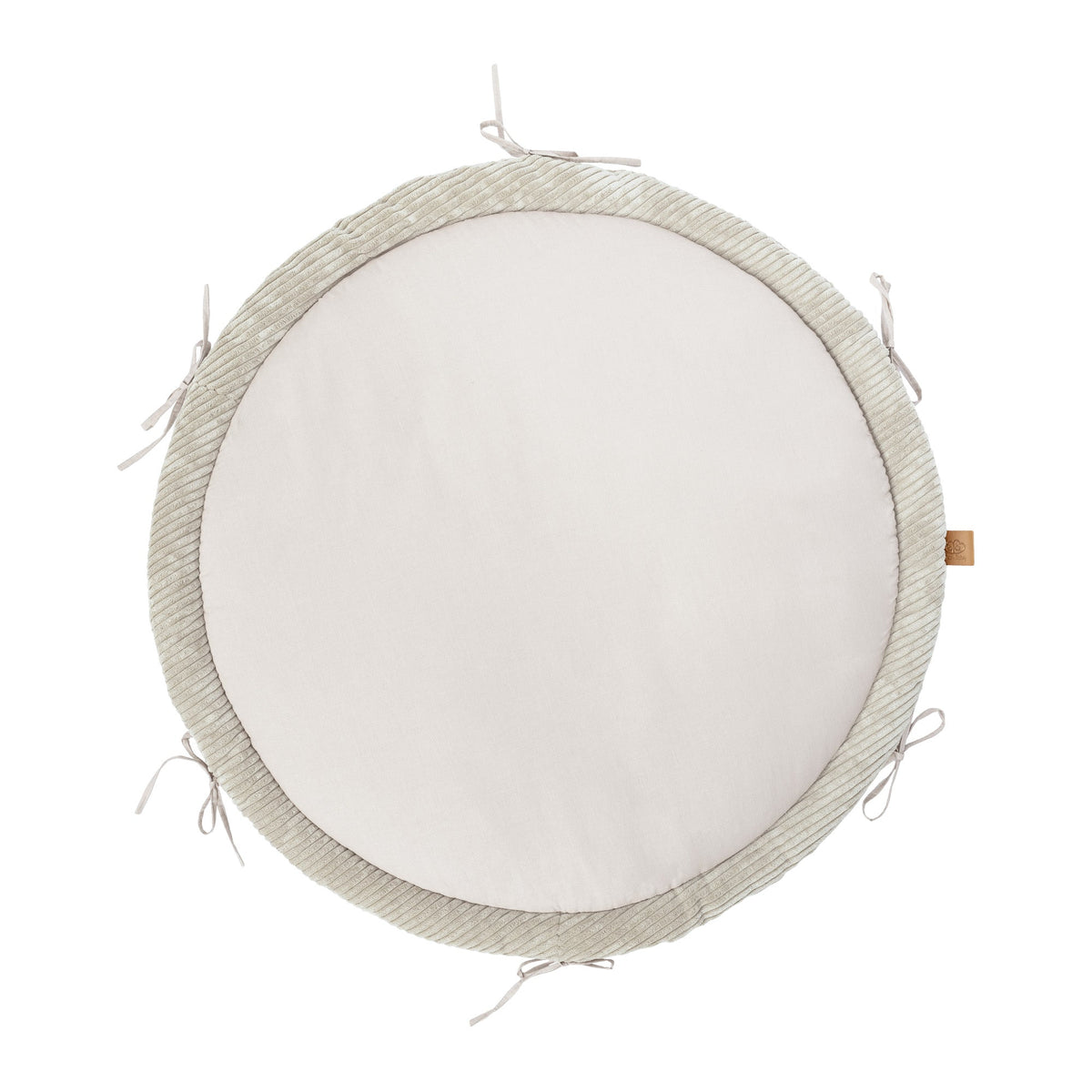 Braided Bumper Baby Nest & Play Mat - Grey