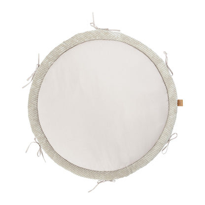 Braided Bumper Baby Nest & Play Mat - Grey